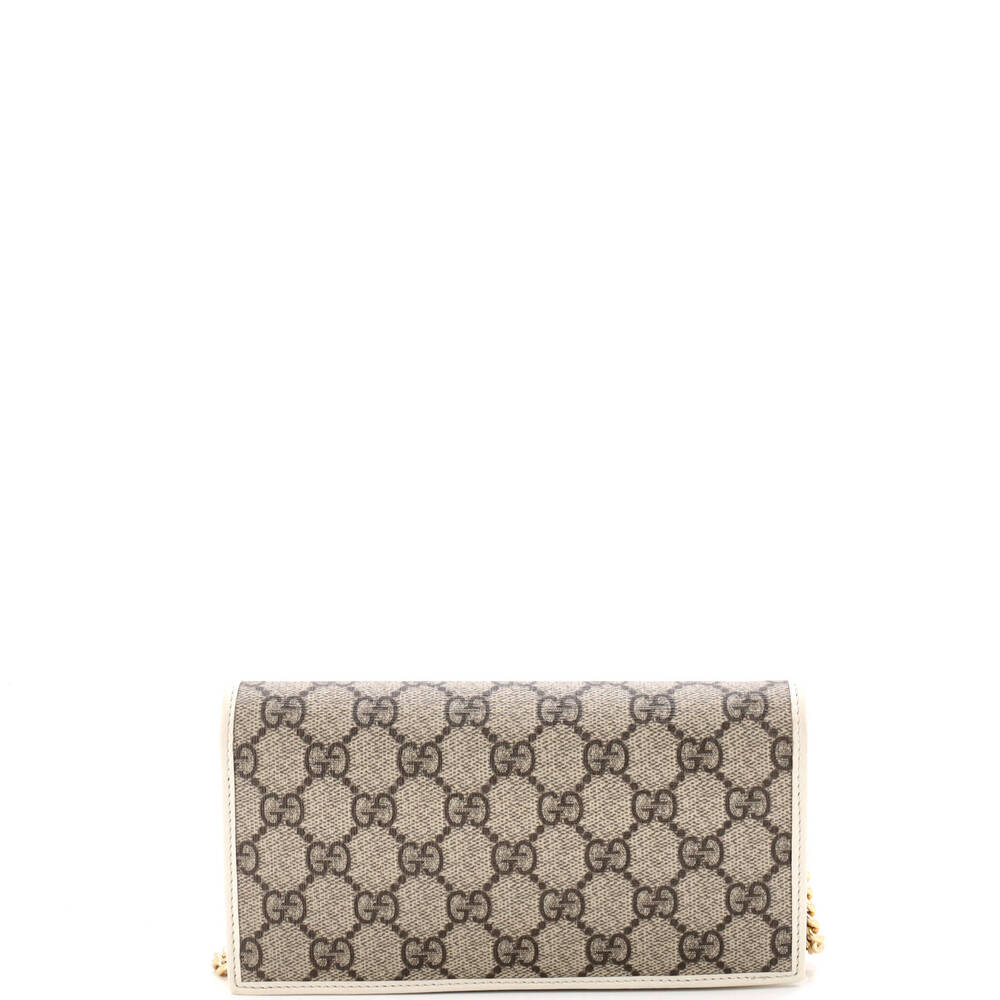 Gucci Horsebit Chain Wallet Gg Coated #259449G93B - Picture 3 of 6